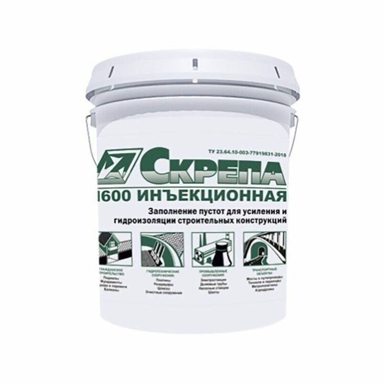 Скрепа М600 Инъекционная, ведро 18 кг